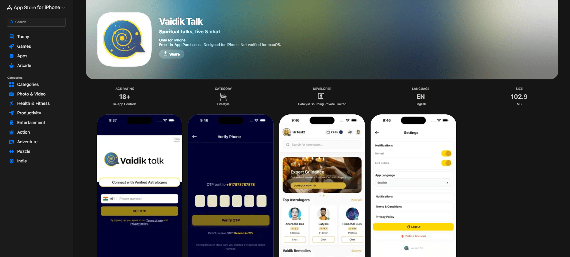 Vaidik Talk App